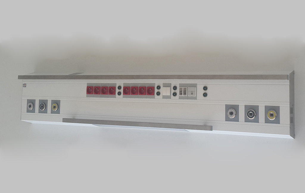 Horizontal Bed Head Unit For Icu With Light and Rail ELIF Gallery Image 1